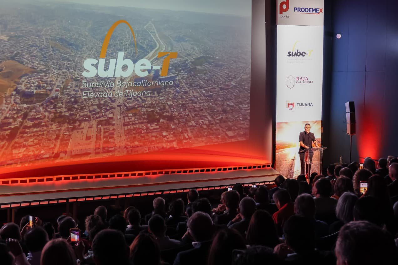 Marina del Pilar presenta Supervía Elevada SUBE-T en Tijuana