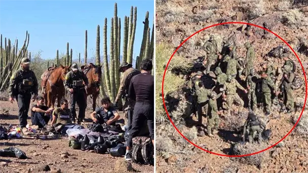Detienen a 15 migrantes en operativo en el desierto de Sonora