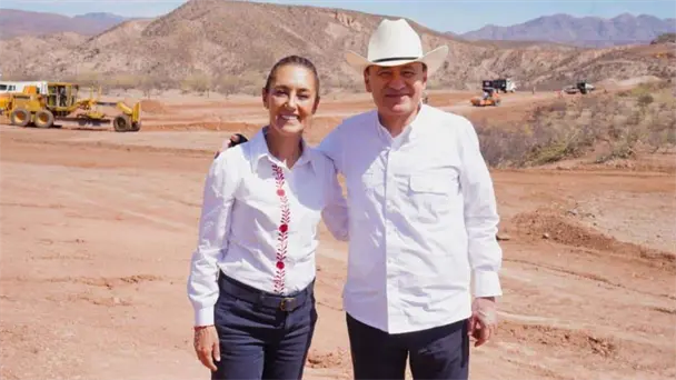 Sheinbaum supervisa obras y programas sociales en Sonora