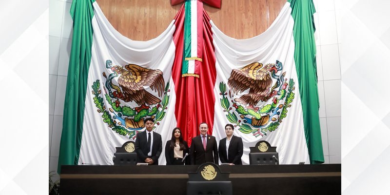 Jóvenes asumen labor legislativa en Congreso de Tamaulipas 2026