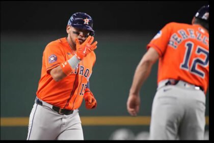 Isaac Paredes llega a 98 jonrones en Grandes Ligas con Astros