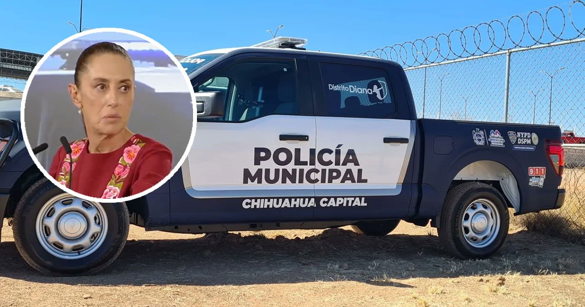 Patrullas de Chihuahua exhiben escudo del NYPD y causan polémica