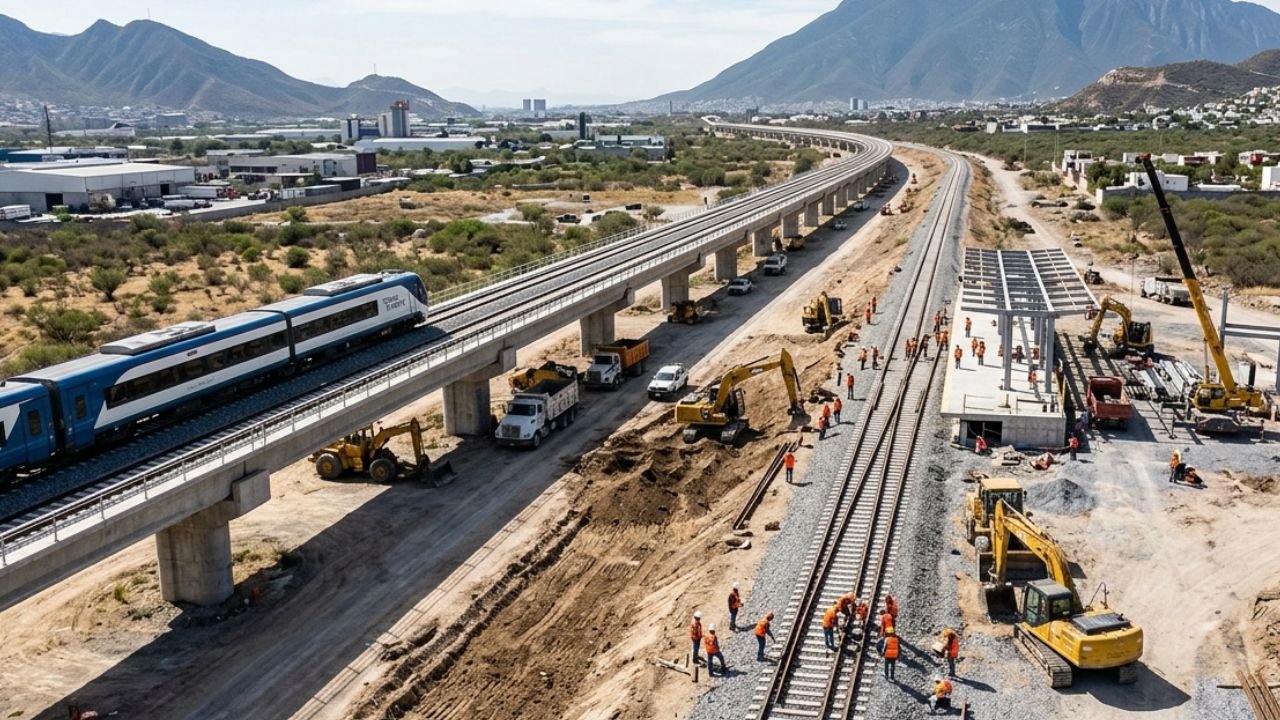 Tren del Norte avanza en Nuevo León para conectar con Coahuila y Tamaulipas