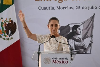Sheinbaum presenta plan de seguridad y educación en Cuautla