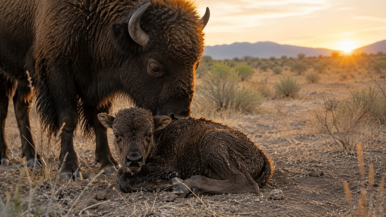 Nace en Sonora la primera cría de bisonte americano en 200 años