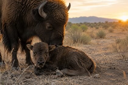 Nace en Sonora la primera cría de bisonte americano en 200 años