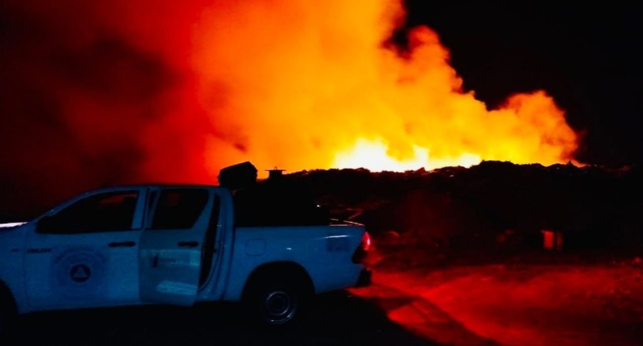 Se reactiva incendio en relleno sanitario de Ciudad Victoria