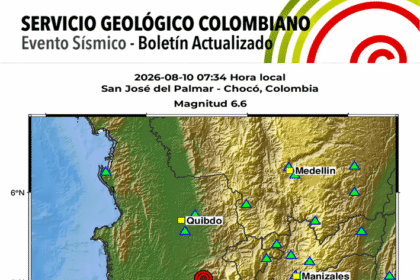 Sismo de magnitud 7.4 sacude Colombia sin daños reportados