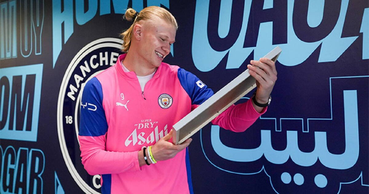 Erling Haaland logra cuatro récords Guinness con Manchester City