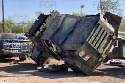 Destruyen 25 vehículos blindados de cárteles en Tamaulipas