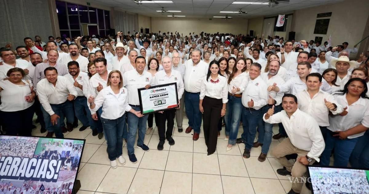 PRI Coahuila celebra victoria total en distritos de Ramos Arizpe